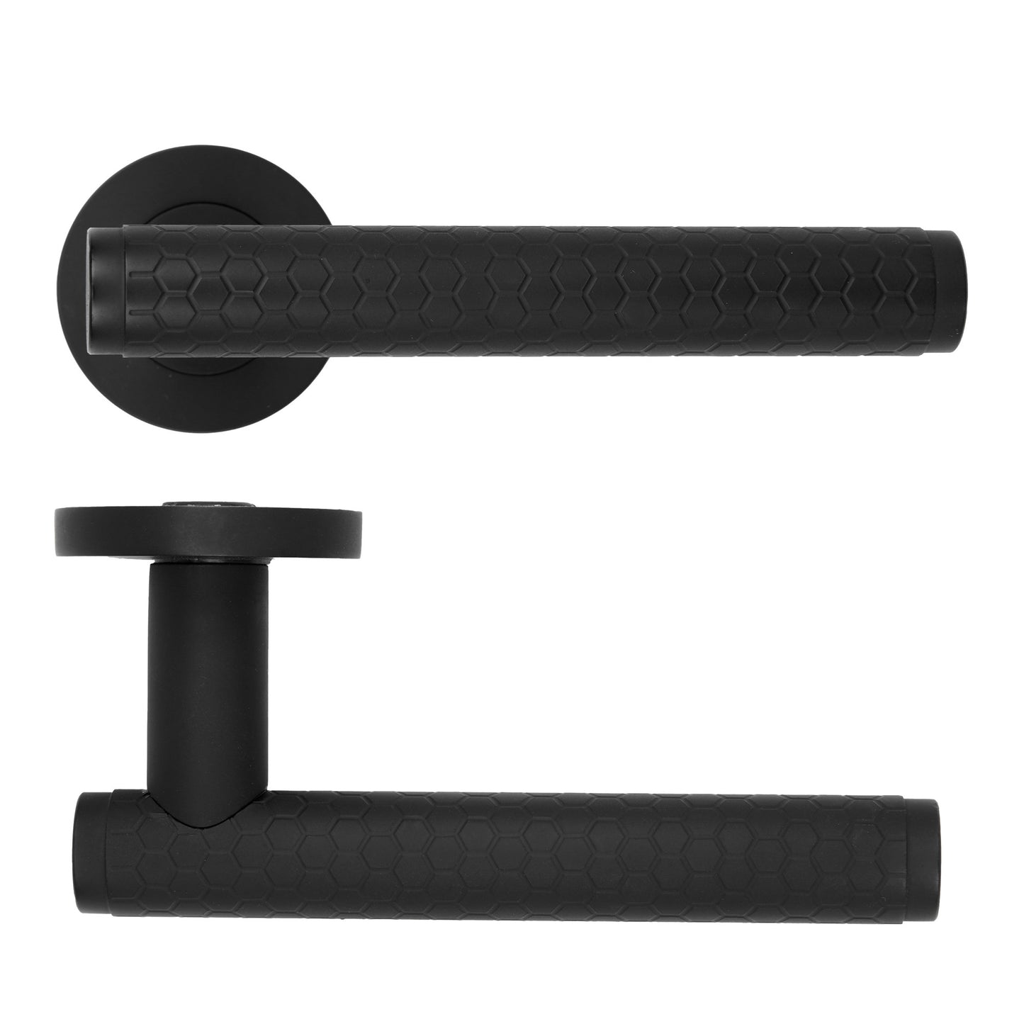 Favo Lever Handle on Round Rose