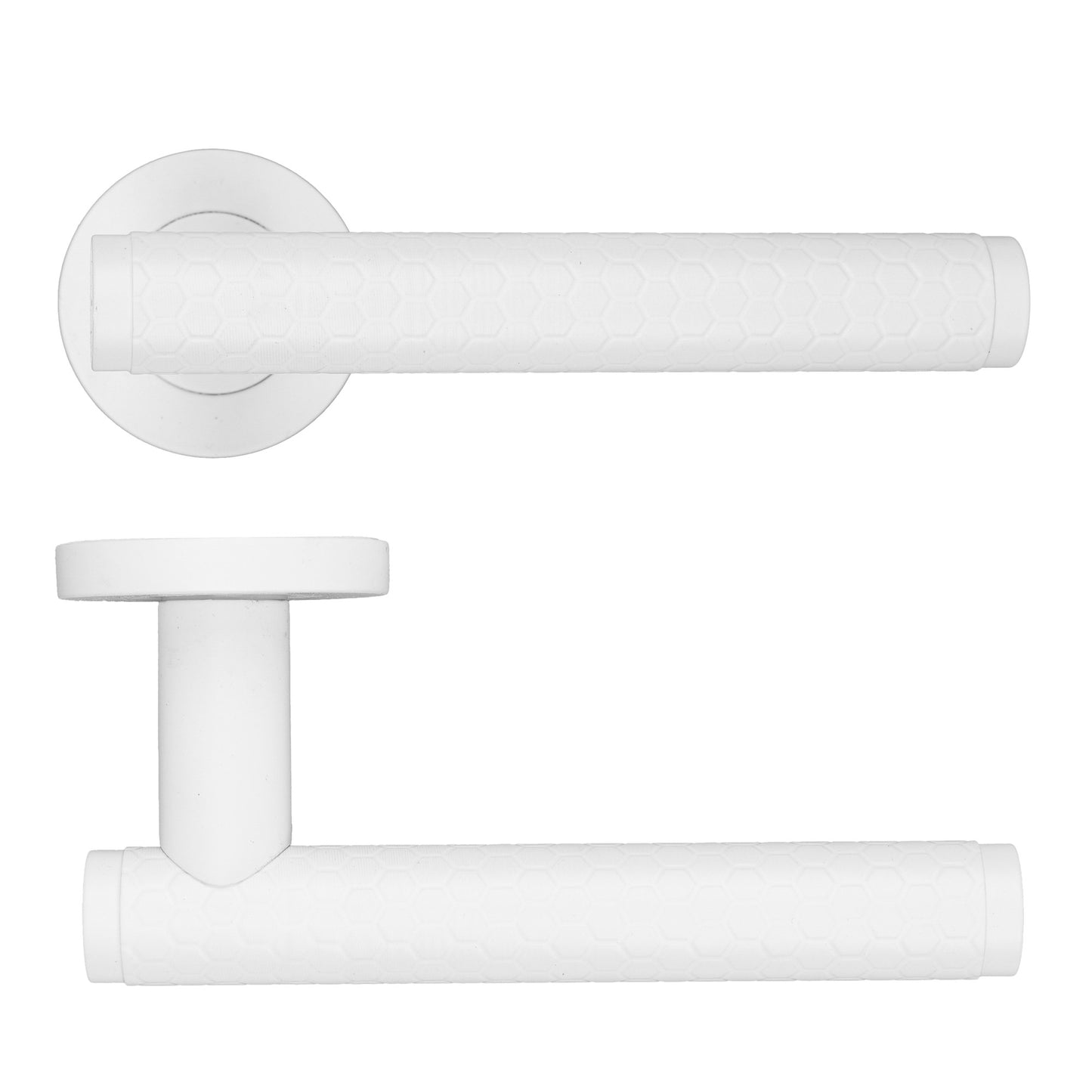 Favo Lever Handle on Round Rose
