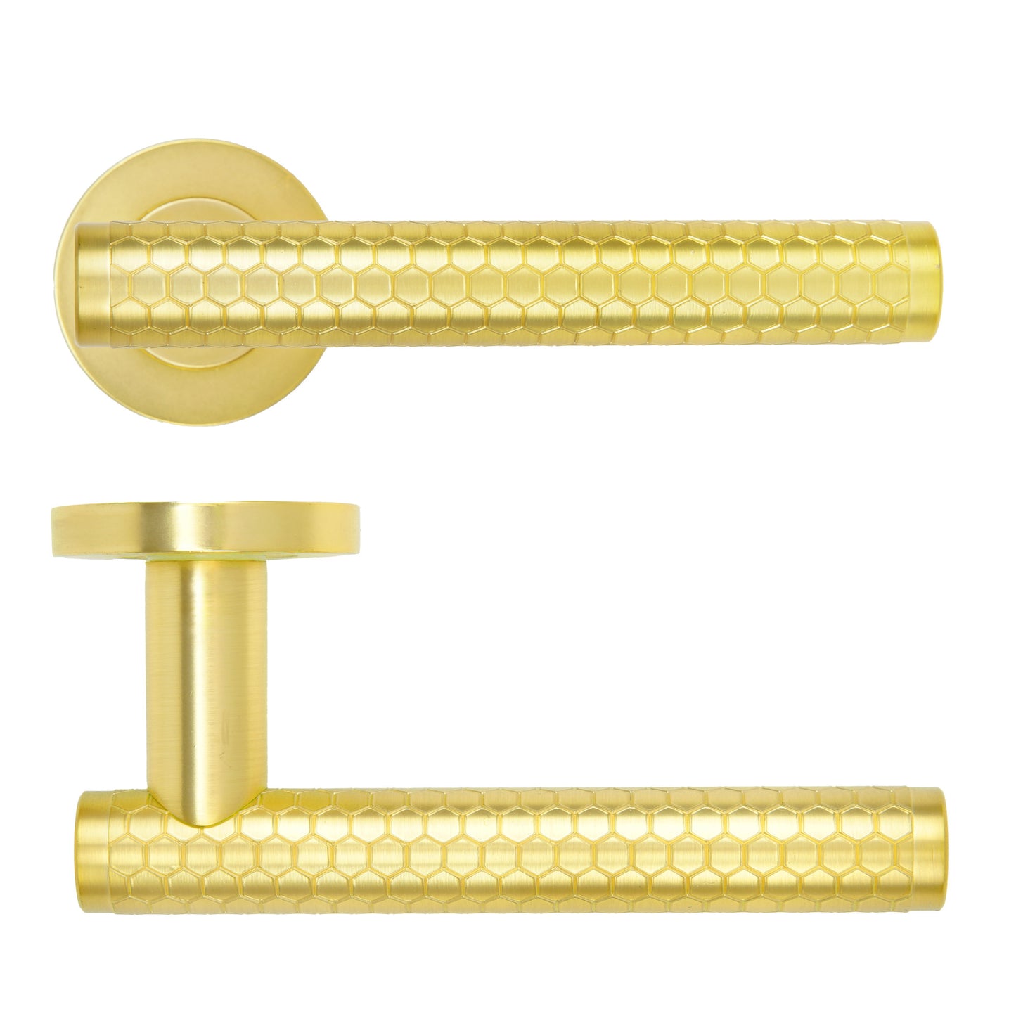 Favo Lever Handle on Round Rose