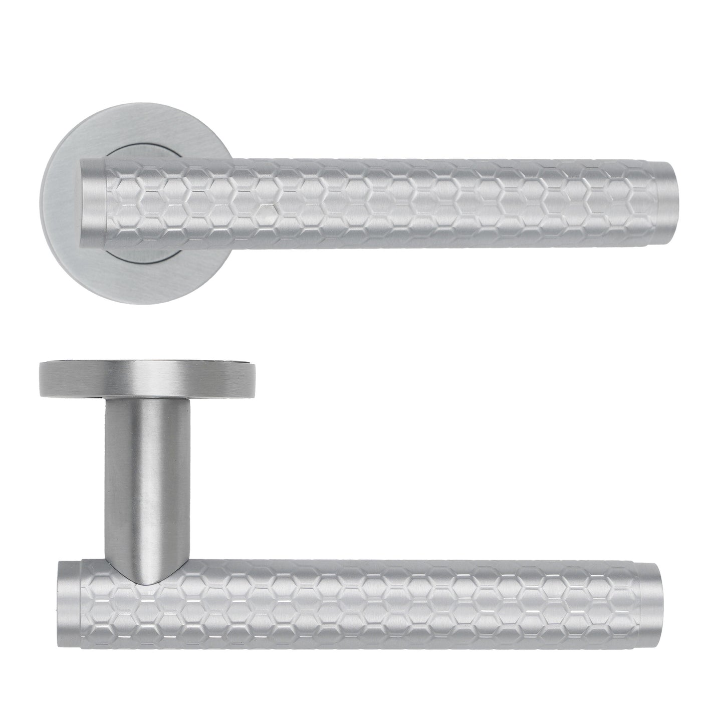 Favo Lever Handle on Round Rose