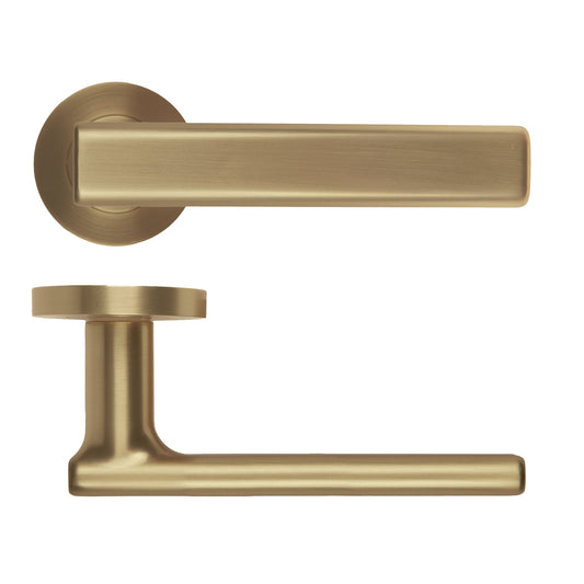 Frigo Lever Handle on Round Rose