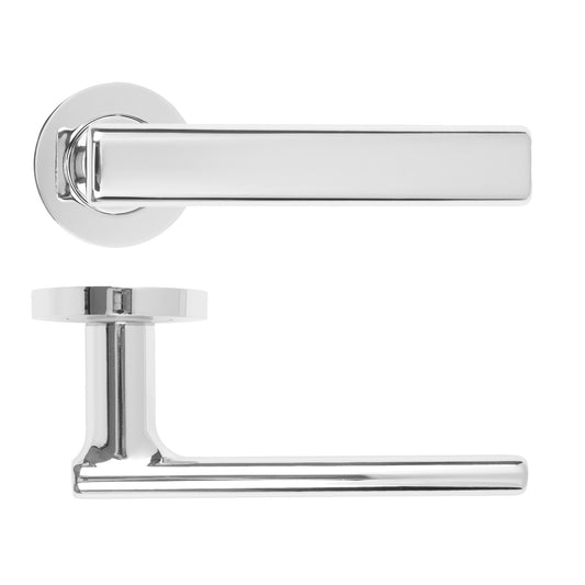 Frigo Lever Handle on Round Rose