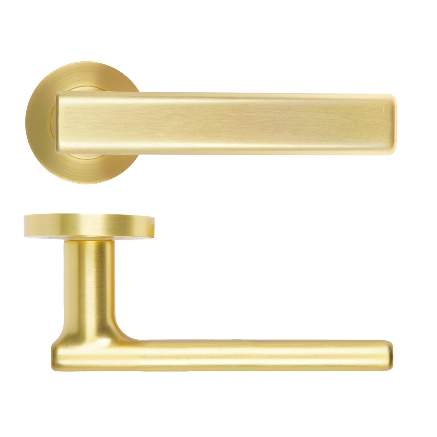 Frigo Lever Handle on Round Rose