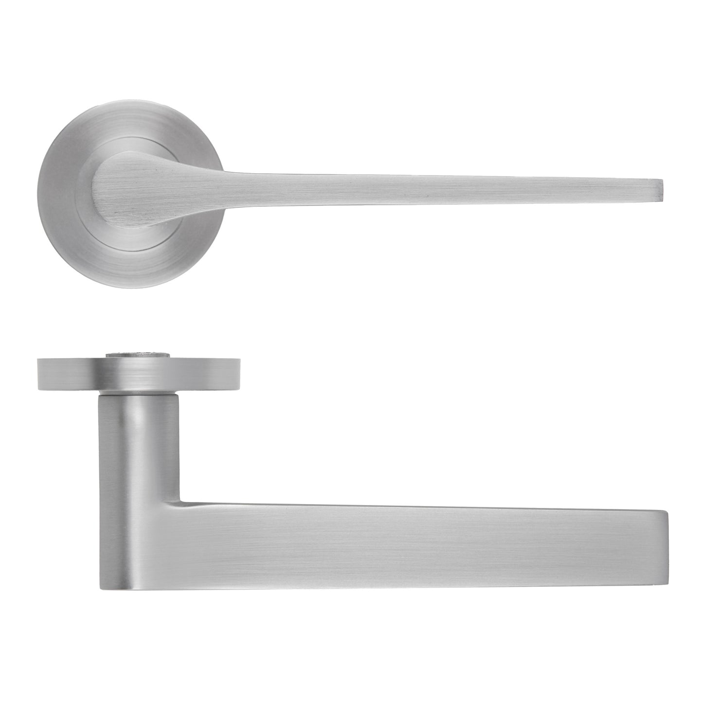Gio Lever Handle on Round Rose