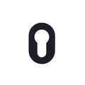 Rosso Mini Euro Profile Escutcheon