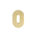 Rosso Mini Standard Profile Escutcheon PVD Satin Brass Love Handles uk