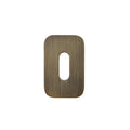 Standard Profile Escutcheon - Rosso Mini Squircle Antique Brass Love Handles uk