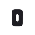 Standard Profile Escutcheon - Rosso Mini Squircle Powder Coat Black Love Handles uk