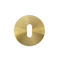 Rosso Slim Standard Profile Escutcheon PVD Satin Brass Love Handles uk