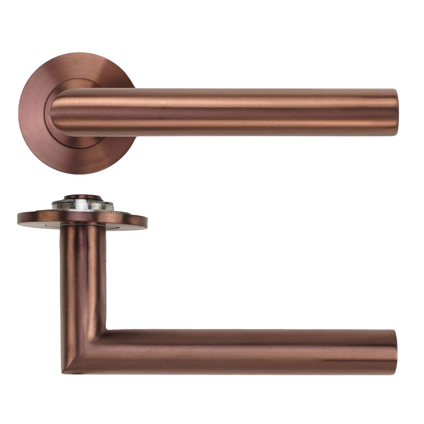 Lugano Lever on 4mm Round Slim Sprung Rose