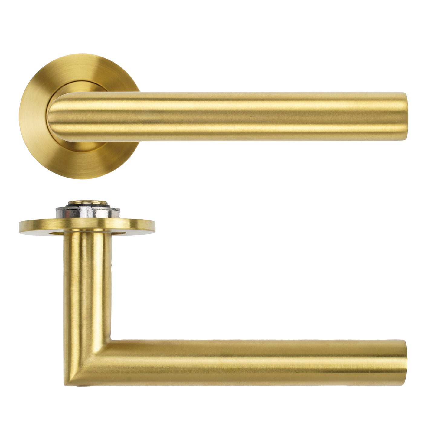 Lugano Lever on 4mm Round Slim Sprung Rose