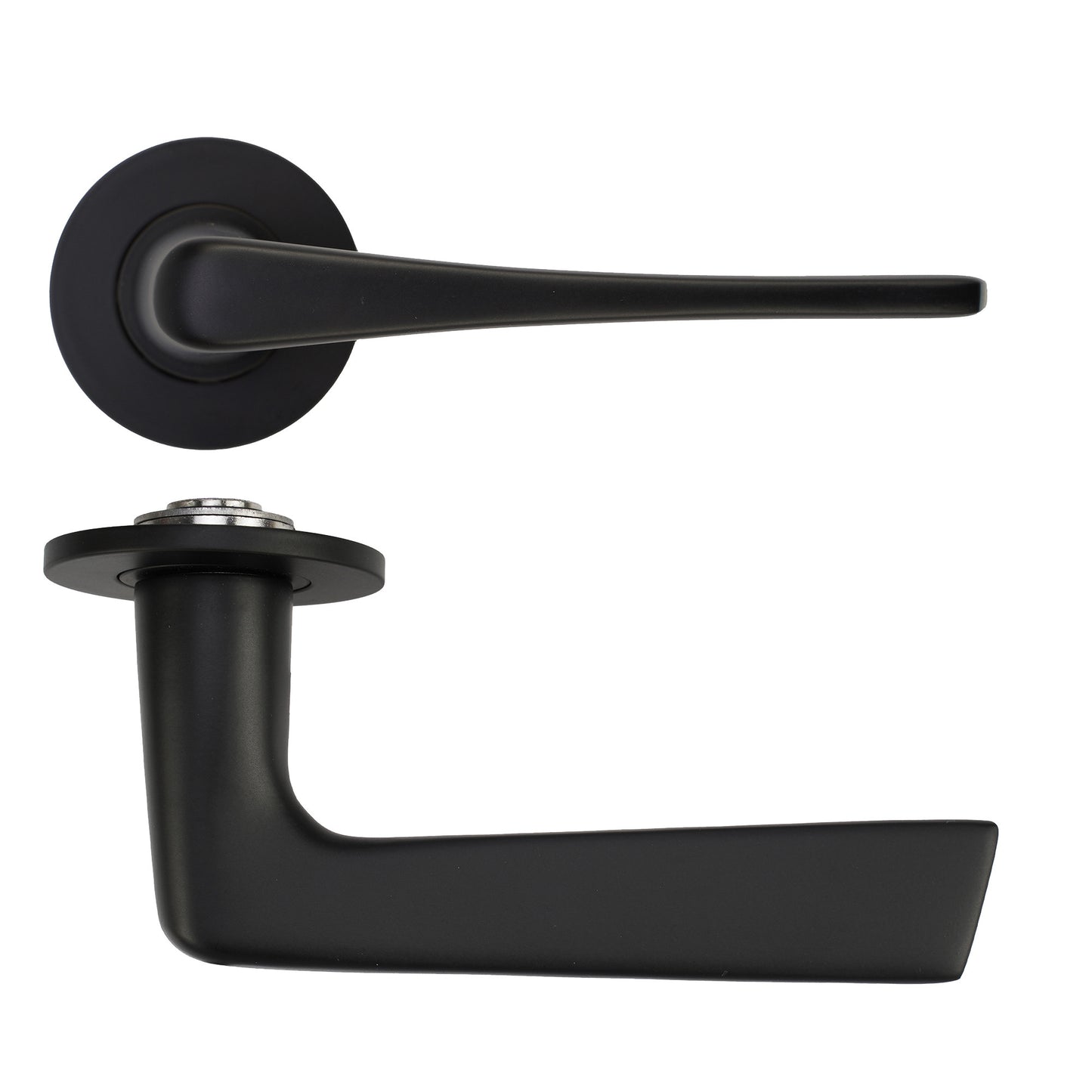 Como Lever on 4mm Round Slim Sprung Rose