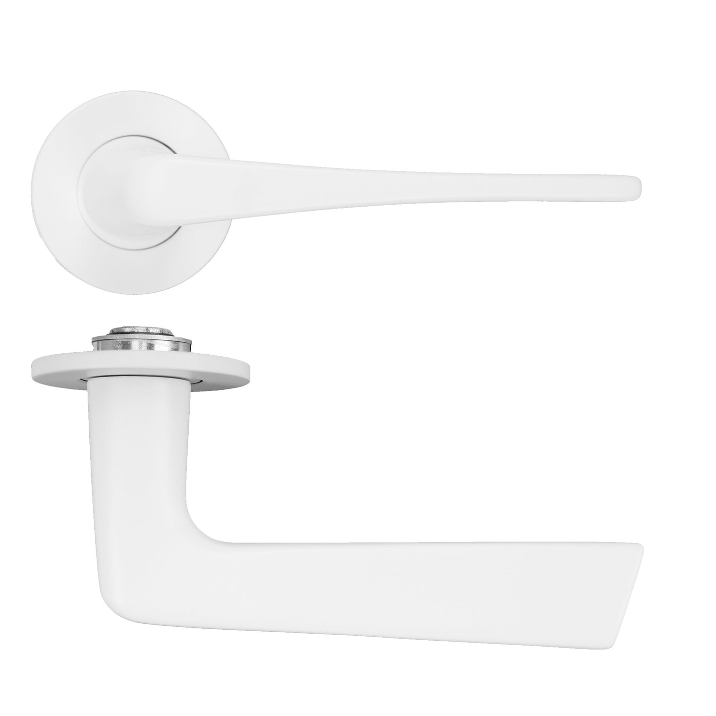 Como Lever on 4mm Round Slim Sprung Rose