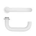 Maggiore Lever on 32mm Round Mini Rose Powder Coat White Love Handles uk
