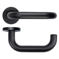 Maggiore Lever on Round Rose PVD Black Love Handles uk