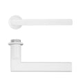 Varese Lever on 32mm Round Mini Rose Powder Coat White Love Handles uk
