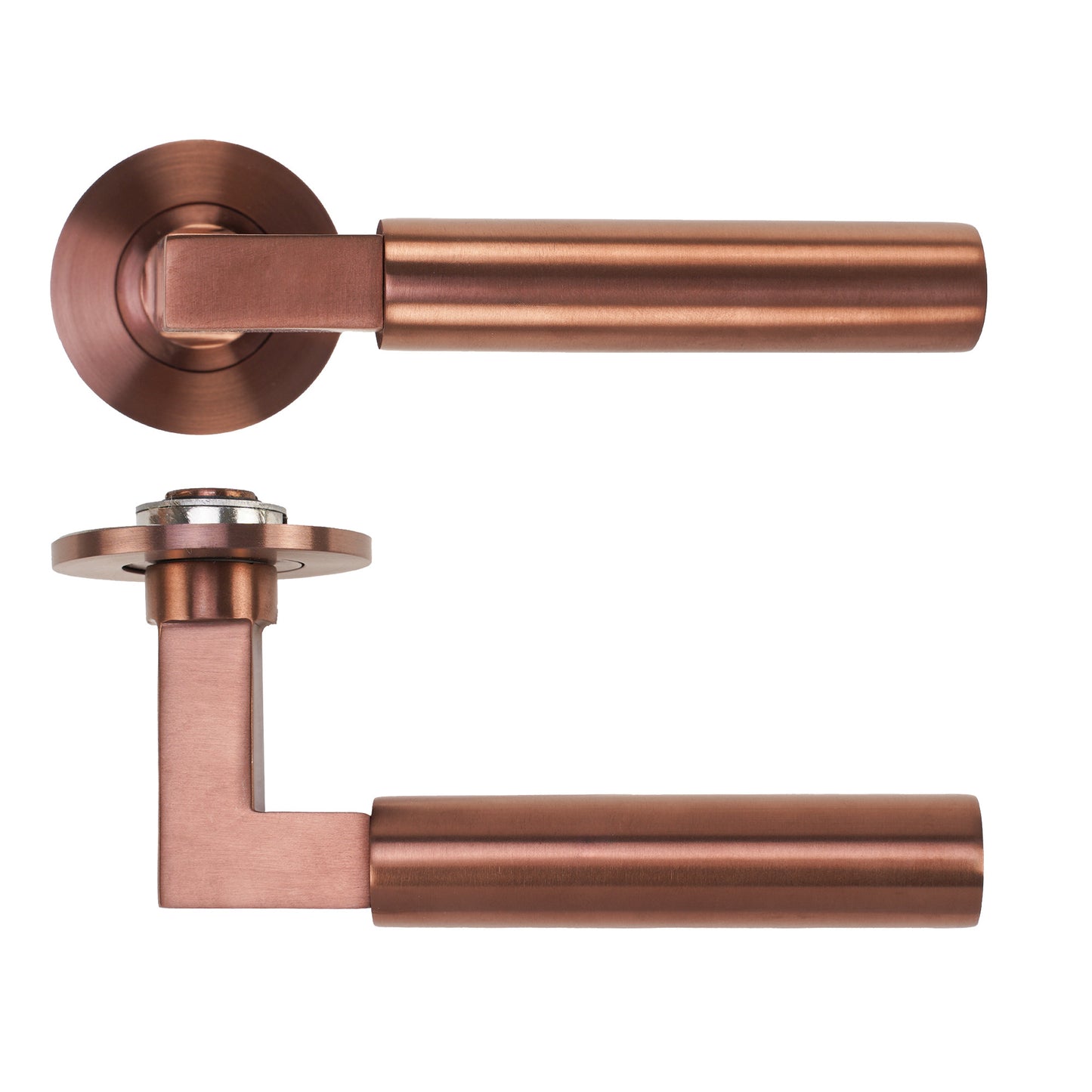 Garda Lever on 4mm Round Slim Sprung Rose