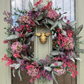 Brass Bumble Bee Door Knocker - Satin Brass Finish - Brass bee