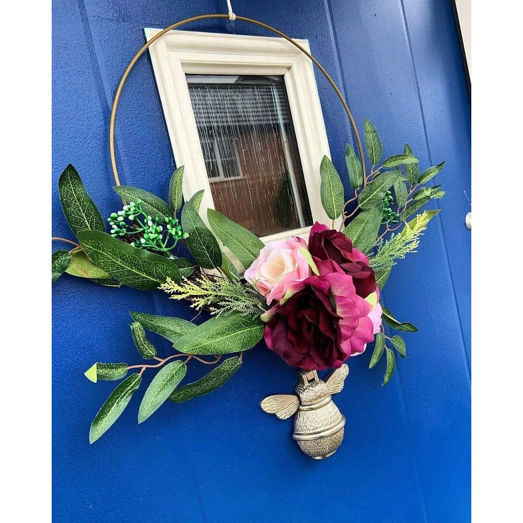 Brass Bumble Bee Door Knocker - Satin Finish - Brass bee