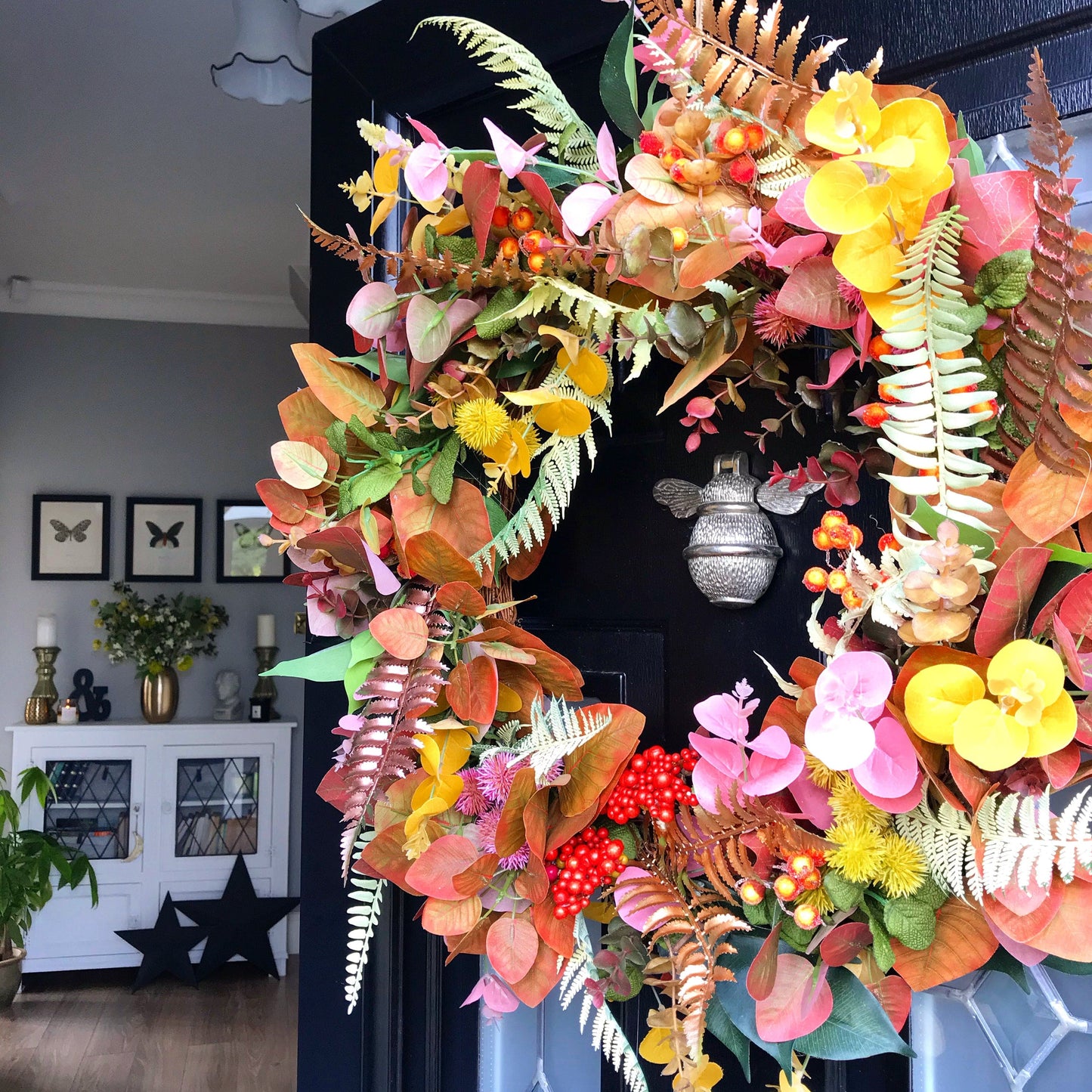 Brass Bumble Bee Door Knocker - Satin Finish - Brass bee