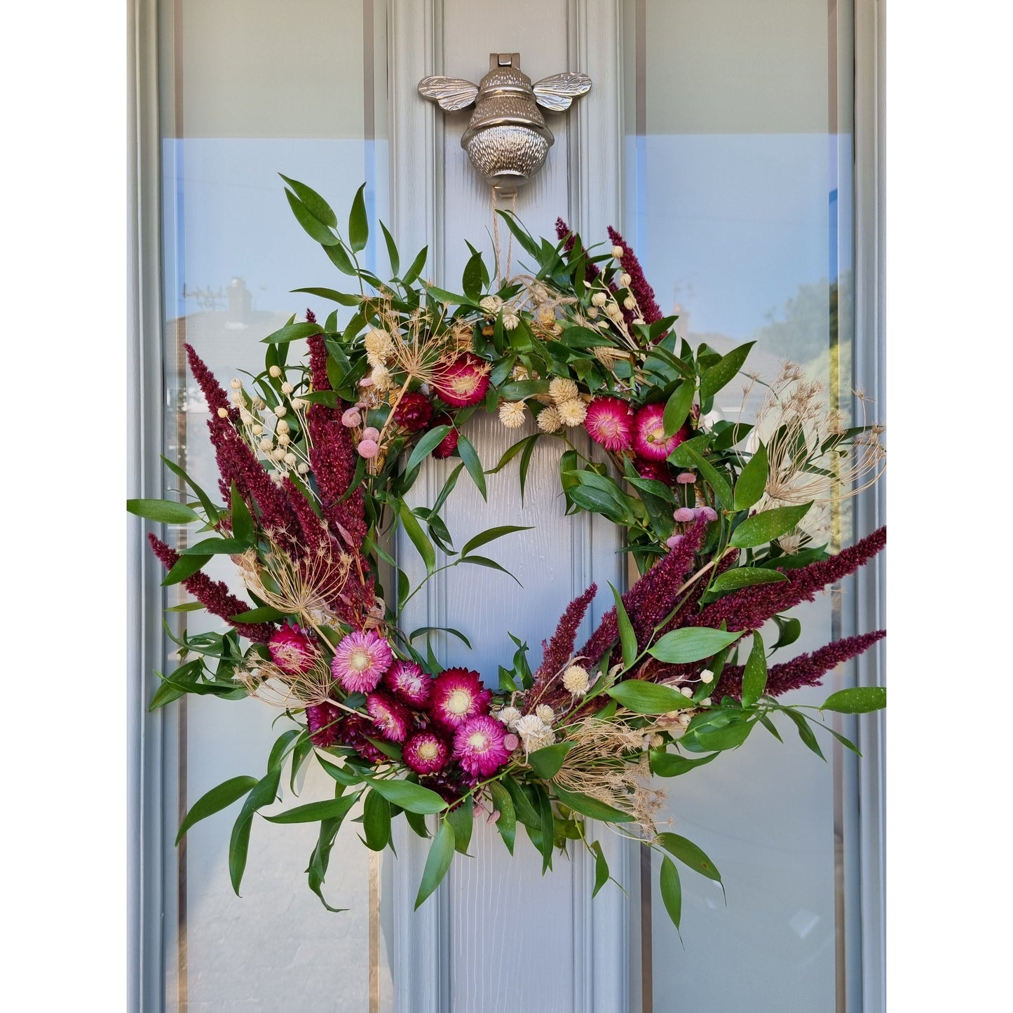 Brass Bumble Bee Door Knocker - Satin Finish - Brass bee