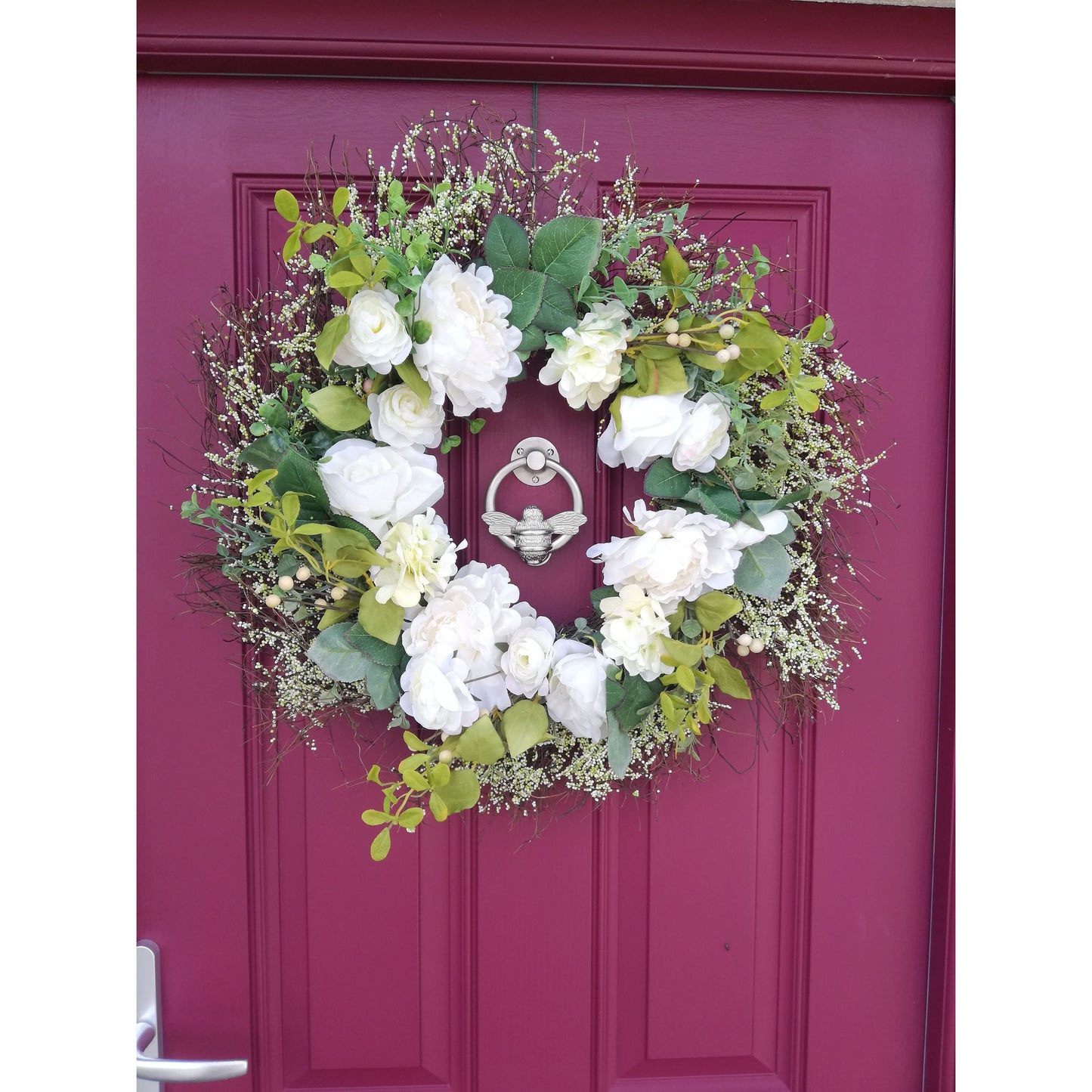 Brass Bumble Bee Ring Door Knocker - Satin Finish - Brass bee