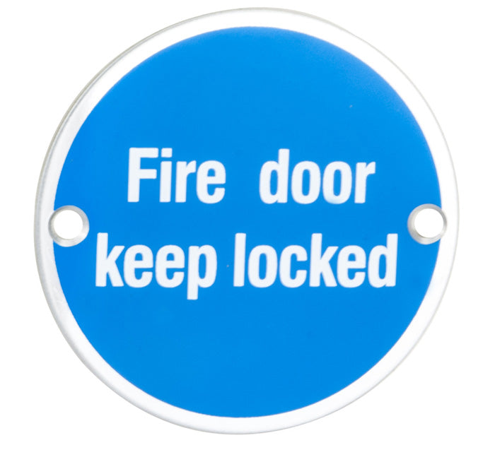 Fire Door Keep Locked Symbols