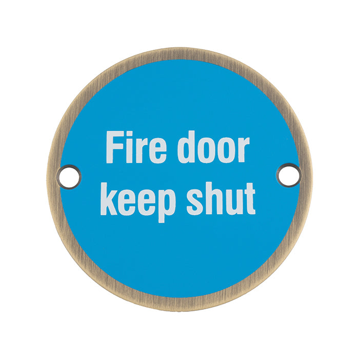 Fire Door Keep Shut Sign