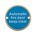 Automatic Fire Door - Keep Clear