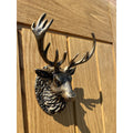 Stag Door Knocker - Heritage Finish - Brass bee