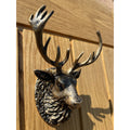 Stag Door Knocker - Heritage Finish - Brass bee