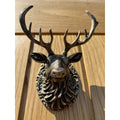 Stag Door Knocker - Heritage Finish - Brass bee