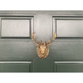 Stag Door Knocker - Heritage Finish - Brass bee