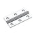 64 x 35 x 2mm / Polished Chrome