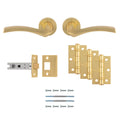 Carlisle Brass Sines Door Handle Pack — Lever, Latch & Hinges (5 Finishes)