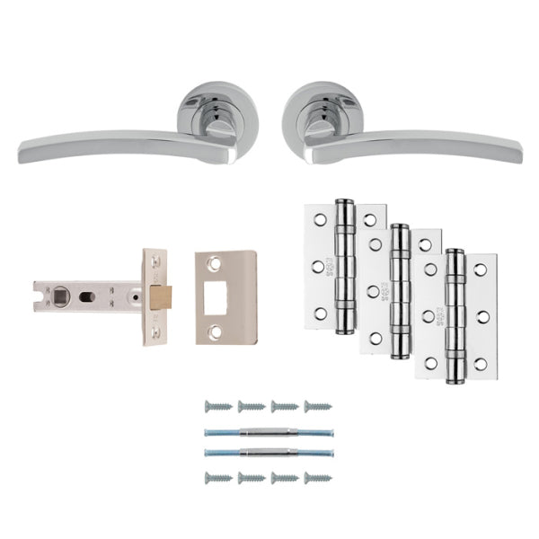 Carlisle Brass Tavira Door Handle Pack — Lever, Latch & Hinges (5 Finishes)