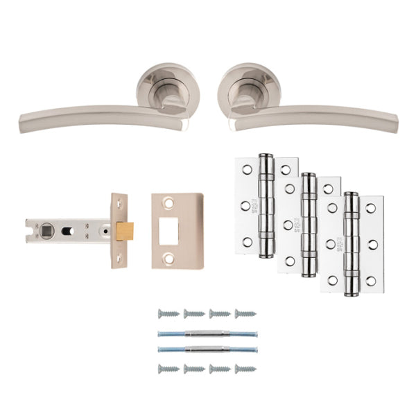 Carlisle Brass Tavira Door Handle Pack — Lever, Latch & Hinges (5 Finishes)