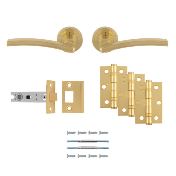 Carlisle Brass Tavira Door Handle Pack — Lever, Latch & Hinges (5 Finishes)