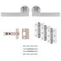 Carlisle Brass Lagos Knurled Door Handle Pack — Lever, Latch & Hinges (5 Finishes)