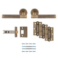 Carlisle Brass Lagos Knurled Door Handle Pack — Lever, Latch & Hinges (5 Finishes)