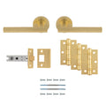 Carlisle Brass Faro Door Handle Pack — Lever, Latch & Hinges (5 Finishes)