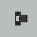 Buster + Punch Strike Plate Kit / T Shaped / 75MM Door Black