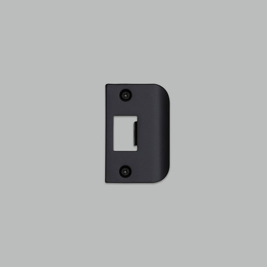 Buster + Punch Strike Plate Kit / D Shaped / Standard Door Black