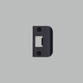 Buster + Punch Strike Plate Kit / D Shaped / Standard Door Black