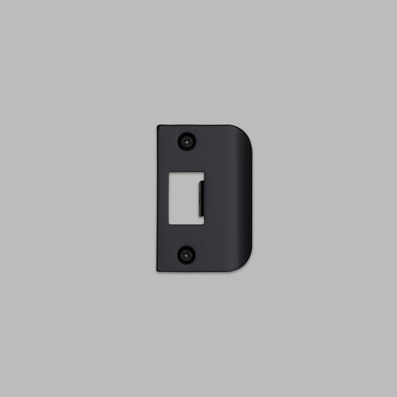 Buster + Punch Strike Plate Kit / D Shaped / Standard Door Black