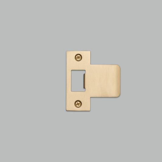 Buster + Punch Strike Plate Kit / T Shaped / 75MM Door Brass