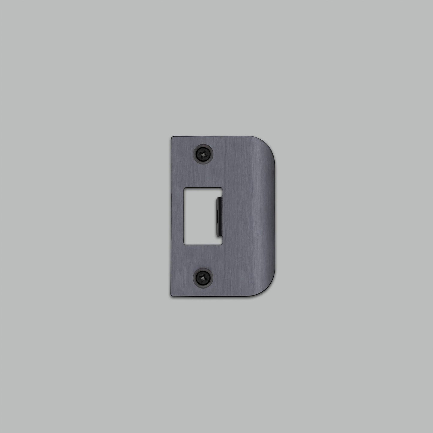 Buster + Punch Strike Plate Kit / D Shaped / Standard Door Gun Metal