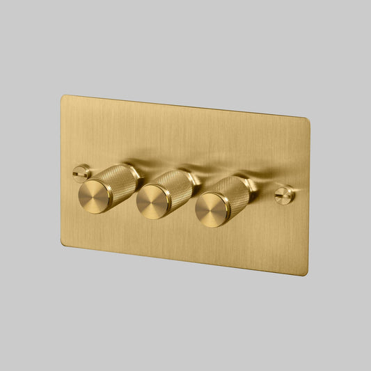 3G Dimmer / 120W / Cross Brass