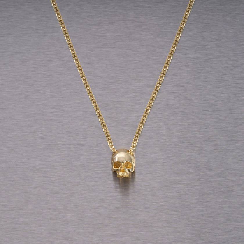Buster + Punch Skull Necklace / Travis Barker Gold
