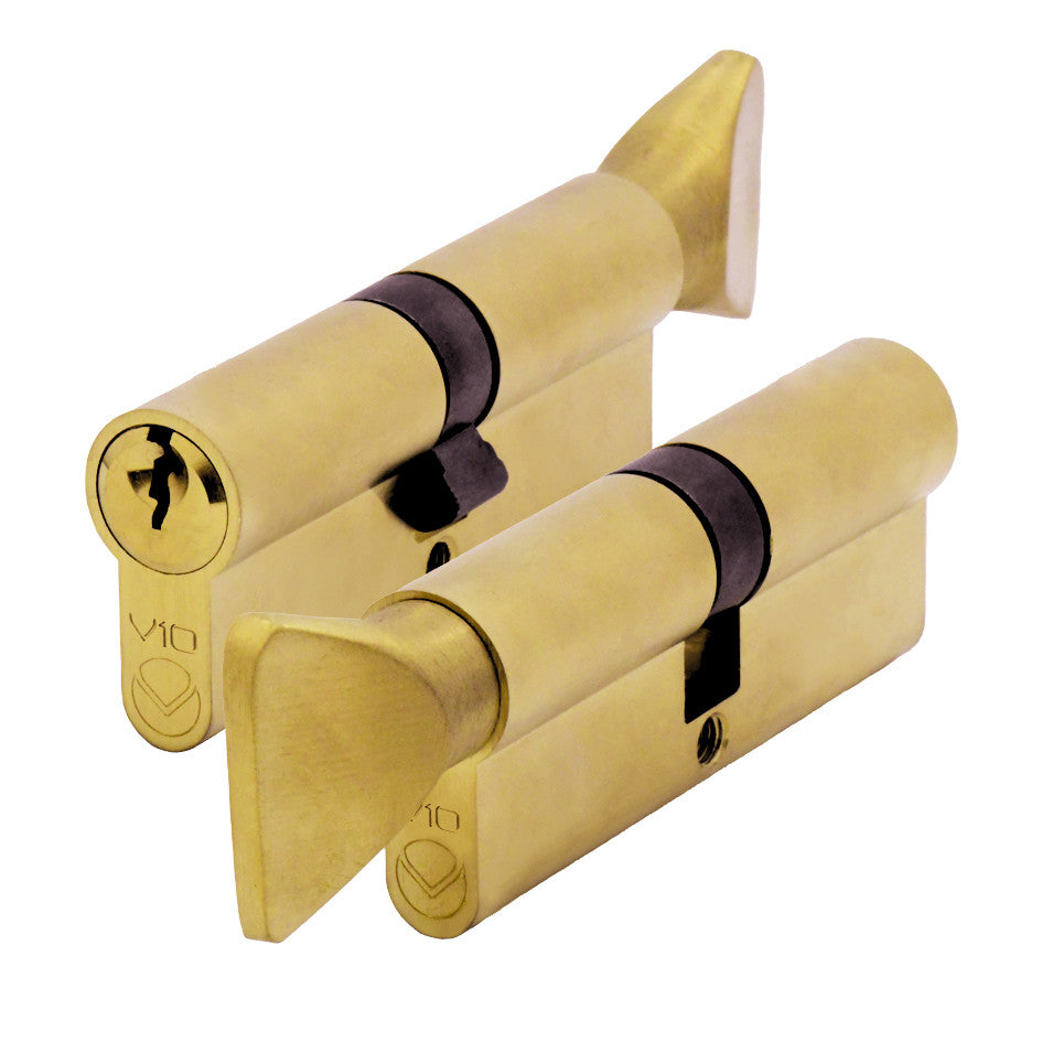 V10 Euro Profile Cylinder with Turn